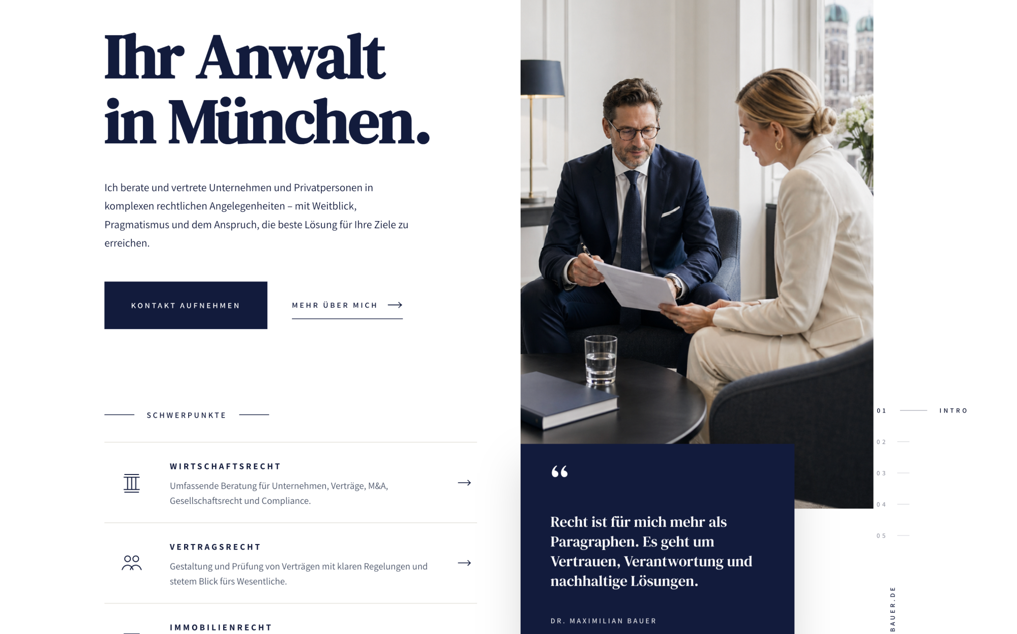 Onepage screenshot