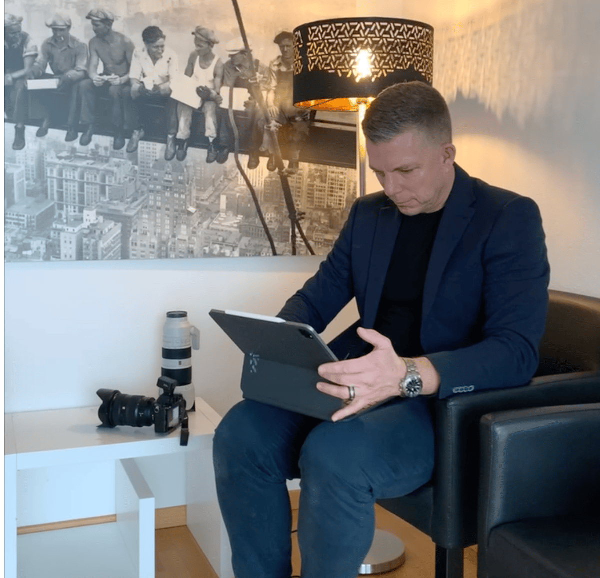 Strategiegespräch mit Alex Lörtscher im Fotostudio Uster