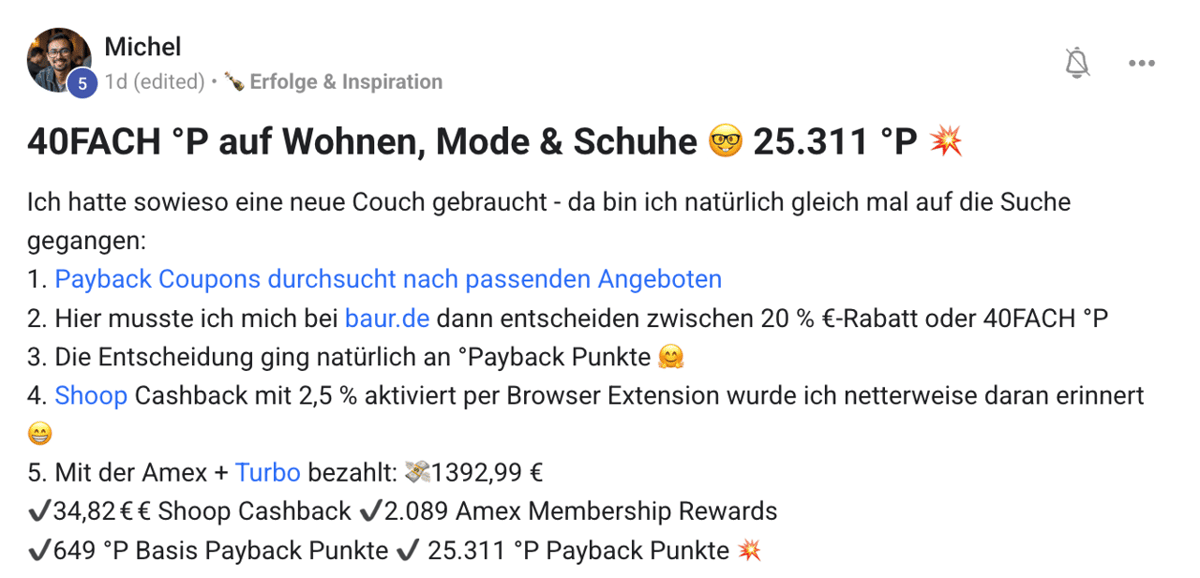 Community-Bewertung Screenshot 28 — Erfahrungsbericht Meilenweit Voraus