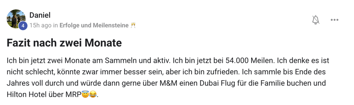 Community-Bewertung Screenshot 29 — Erfahrungsbericht Meilenweit Voraus