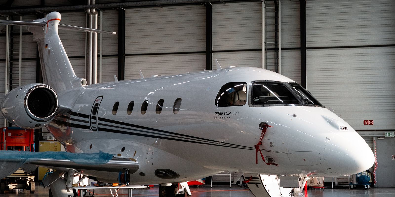 Content-Produktion im Hangar von Atlas Air Service