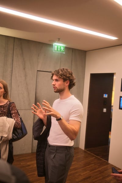 Gespräch am Rand des Workshops