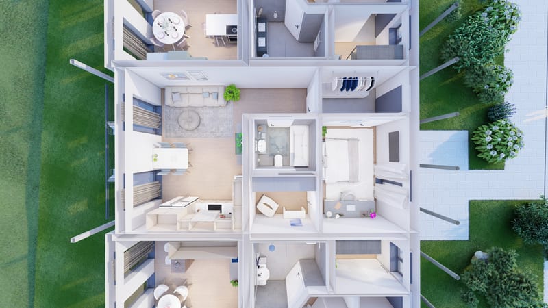Wohnung 4 – Grundriss Erdgeschoss