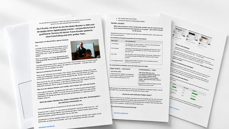 Gedruckter Report: Die 5 Punkte