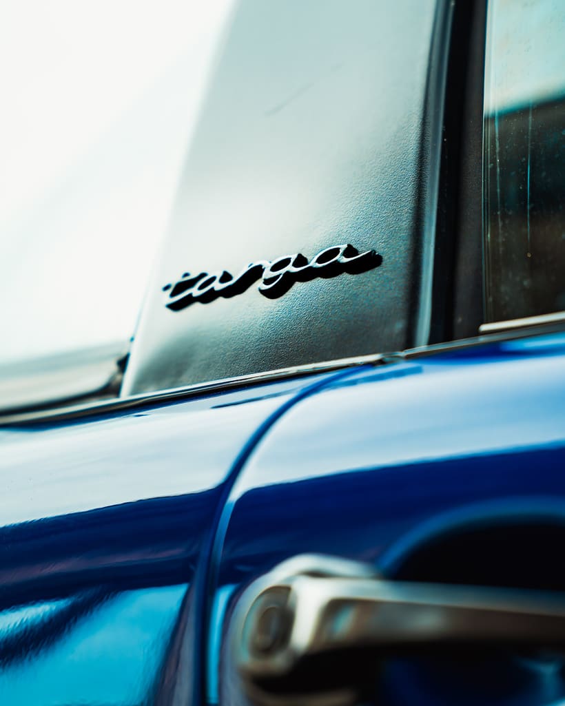 Detailaufnahme am Porsche 911 Targa