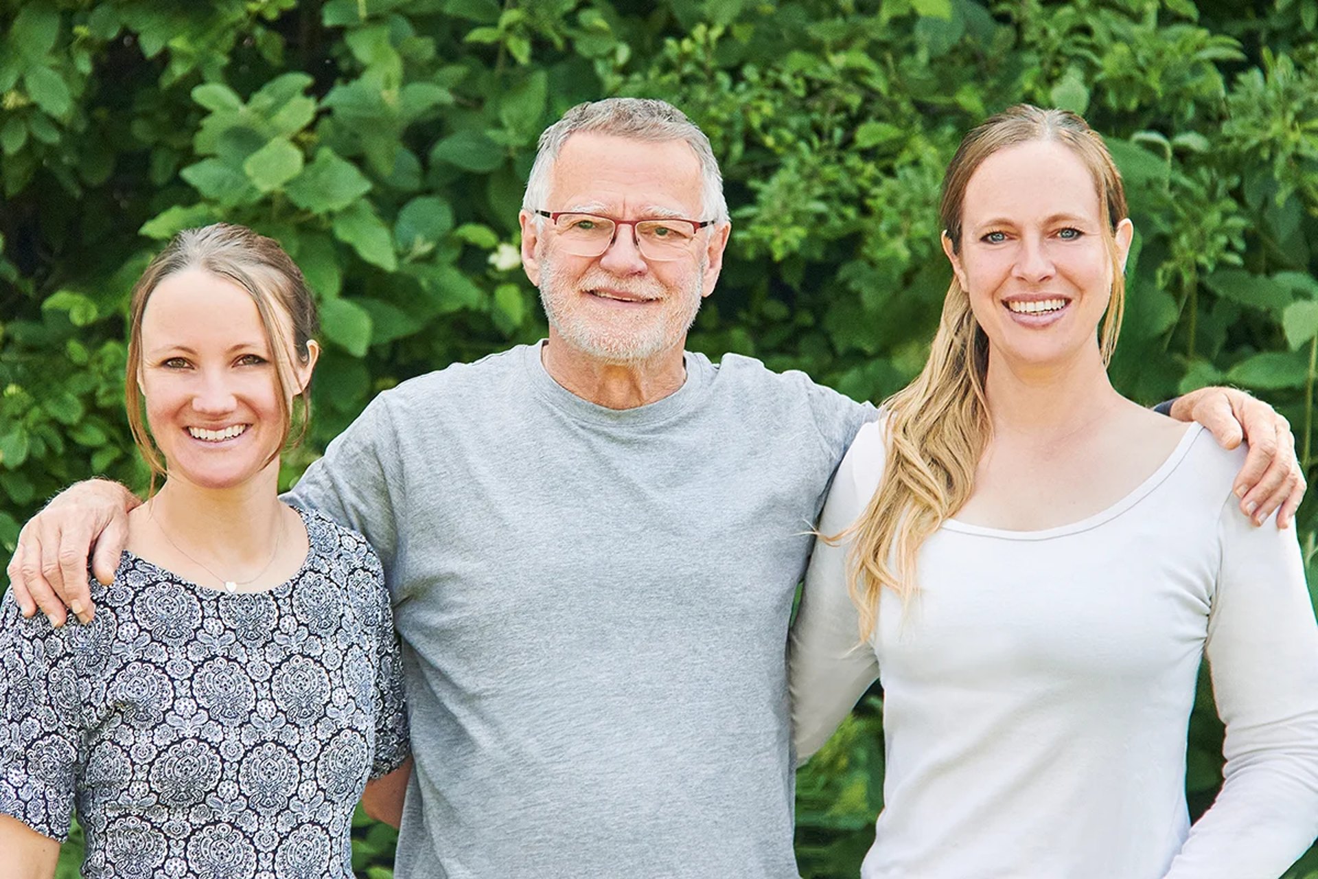 Pia, Dieter und Kathrin Baumann