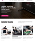 Website der Acropolis Fitness- und Wellness-Anlage mit Text "Therapie, Fitness und Wellness im besten Studio Wohlen vereint".