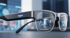 Moderne Amazon AR-Brille mit futurellem Display und integrierter Augmented-Reality-Technologie.