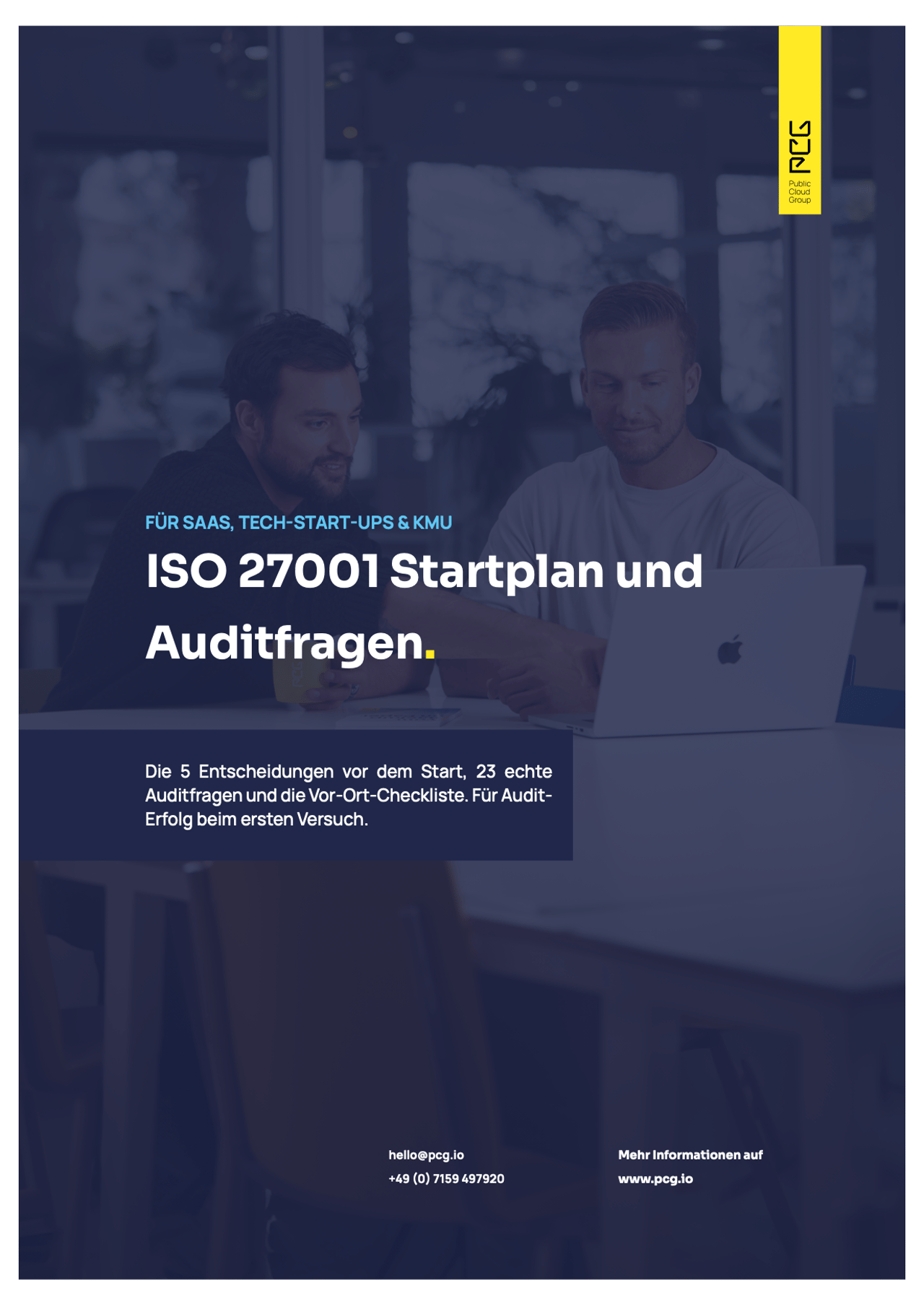 Seite aus dem ISO 27001 Startplan