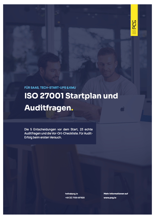 Cover des ISO 27001 Startplans