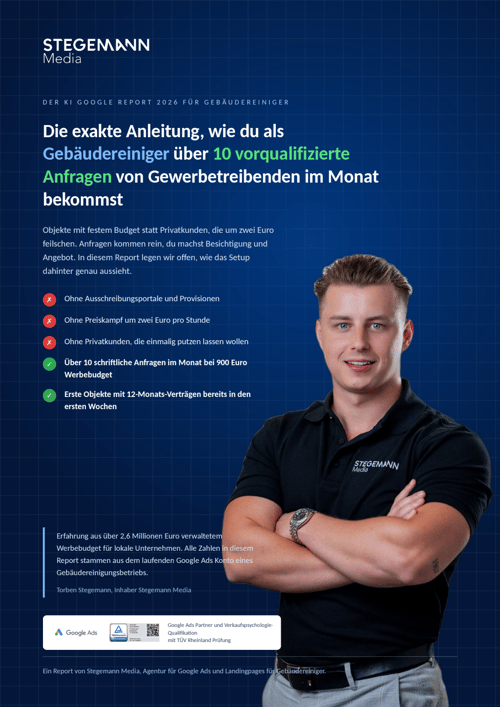 Branchenreport Gebäudereiniger – Titelseite