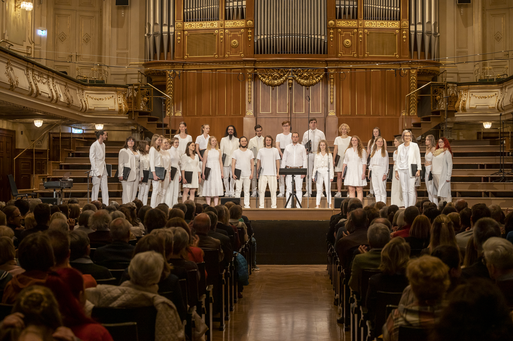 Landesjugendchor Oberösterreich at the state youth choir concert in the Stefaniensaal, Voices of Spirit 2023, Graz