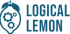 Blaues Logo, eine Zitrone mit Zahnrädern und der Schriftzug "LOGICAL LEMON".