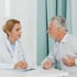 Patient receiving consultation about symptoms and benefits of Supportive Oligonucleotide Therapy