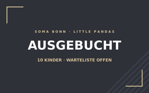 Little Pandas bei SOMA Bonn: Gruppe ausgebucht, Warteliste offen