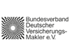 Logo des Bundesverbandes Deutscher Versicherungskaufleute e.V. mit strahlenförmigem Muster und hellem Zentrum.