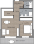 Grundriss Wohnung 5, Am Parktor Schramberg