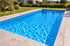 Pool mit blauer Poolfolie
