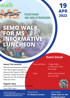 SEMO Walk for MS Informative Luncheon flyer for April 19, 2022, from 11 AM to 12 PM at Port Cape.