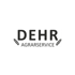 DEHR AGRARSERVICE Logo mit Weizenähren auf grünem Hintergrund.