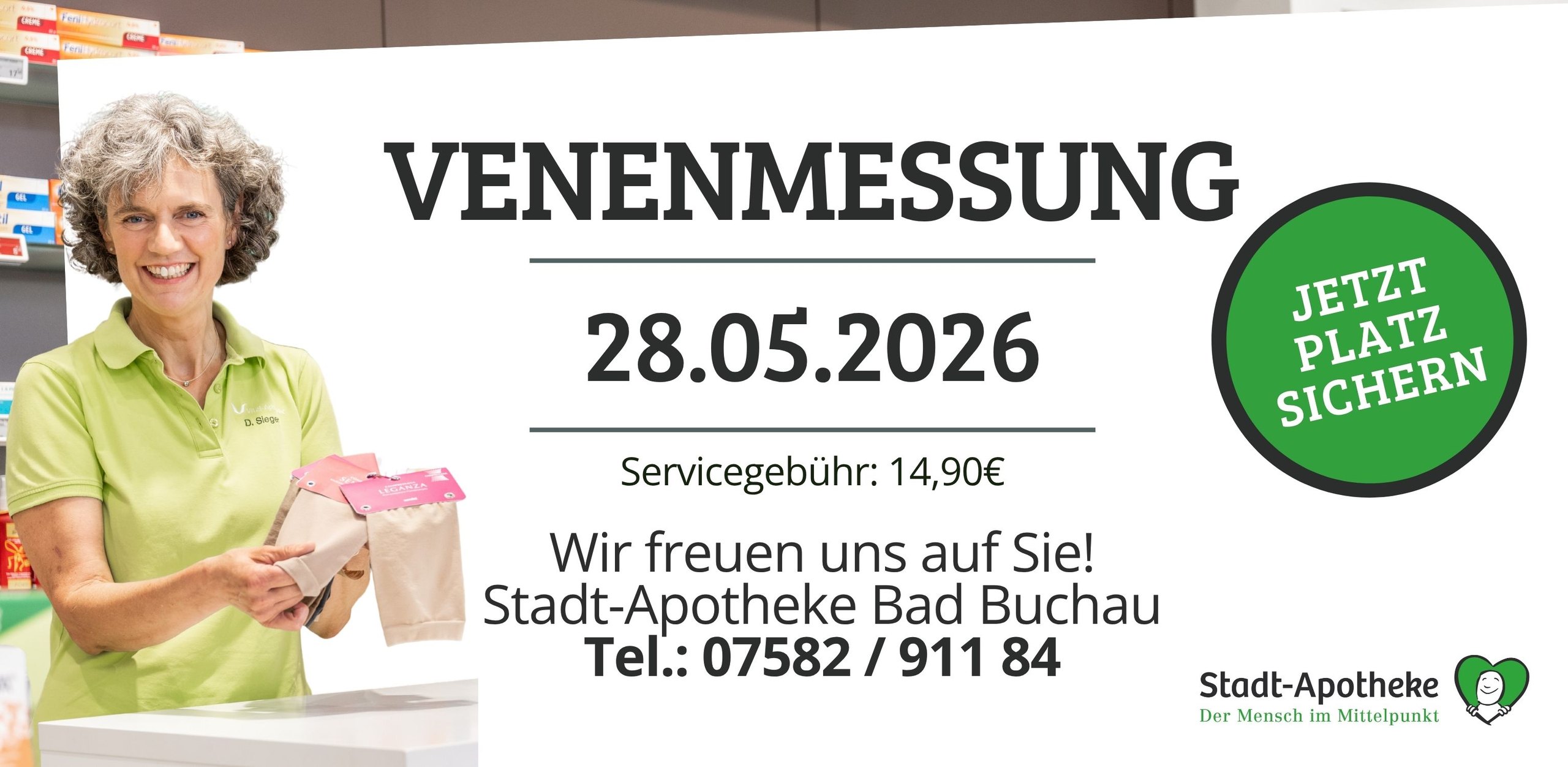 Venenmessung in der Stadt-Apotheke Bad Buchau