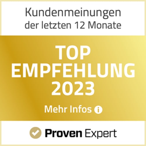 ProvenExpert Top Empfehlung 2023