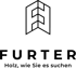 Logo von Furter mit stilisiertem Holzstamm und dem Slogan "Holz, wie Sie es suchen" auf grünem Hintergrund.