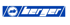 Blaues Logo mit weißem Text "berger" und einem Kreis mit "ab".