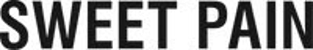 The words "SWEET PAIN" in bold, black uppercase letters on a white background.
