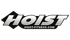 Silbergraues "HOIST" Logo mit "HOIST-FITNESS.COM" darunter auf schwarzem, rautenförmigem Hintergrund.