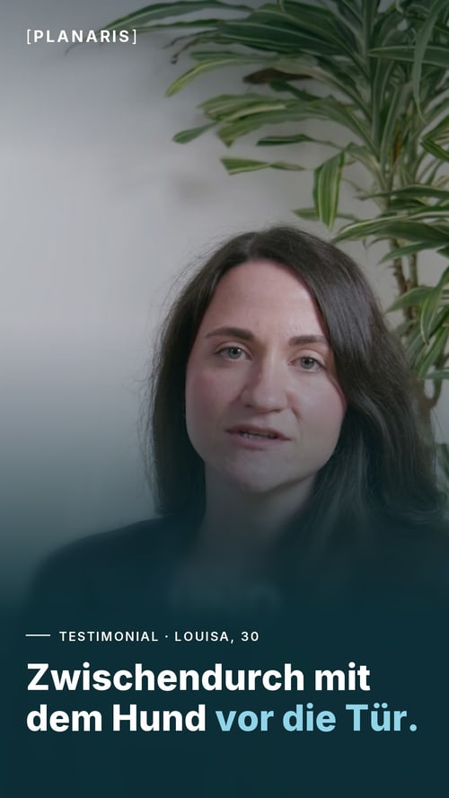 Steuerberaterin Louisa über flexible Arbeitszeiten und Homeoffice bei PLANARIS