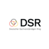DSR Logo mit zwei ineinandergreifenden Ringen in Rot und Gelb auf schwarzem Hintergrund.