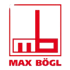 Rotes Logo mit stilisierten Buchstaben "MB" und dem Text "MAX BÖGL" darunter.