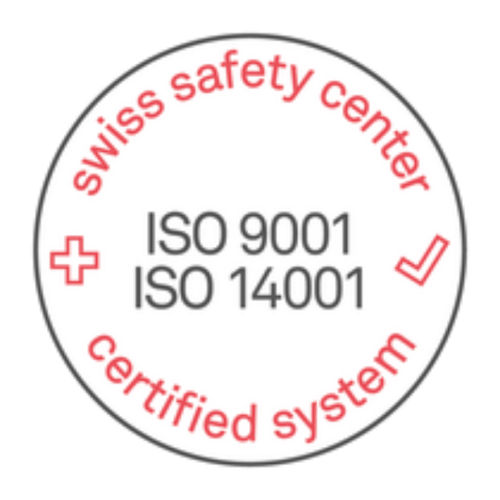 Swiss Safety Center, zertifiziert nach ISO 9001 und ISO 14001