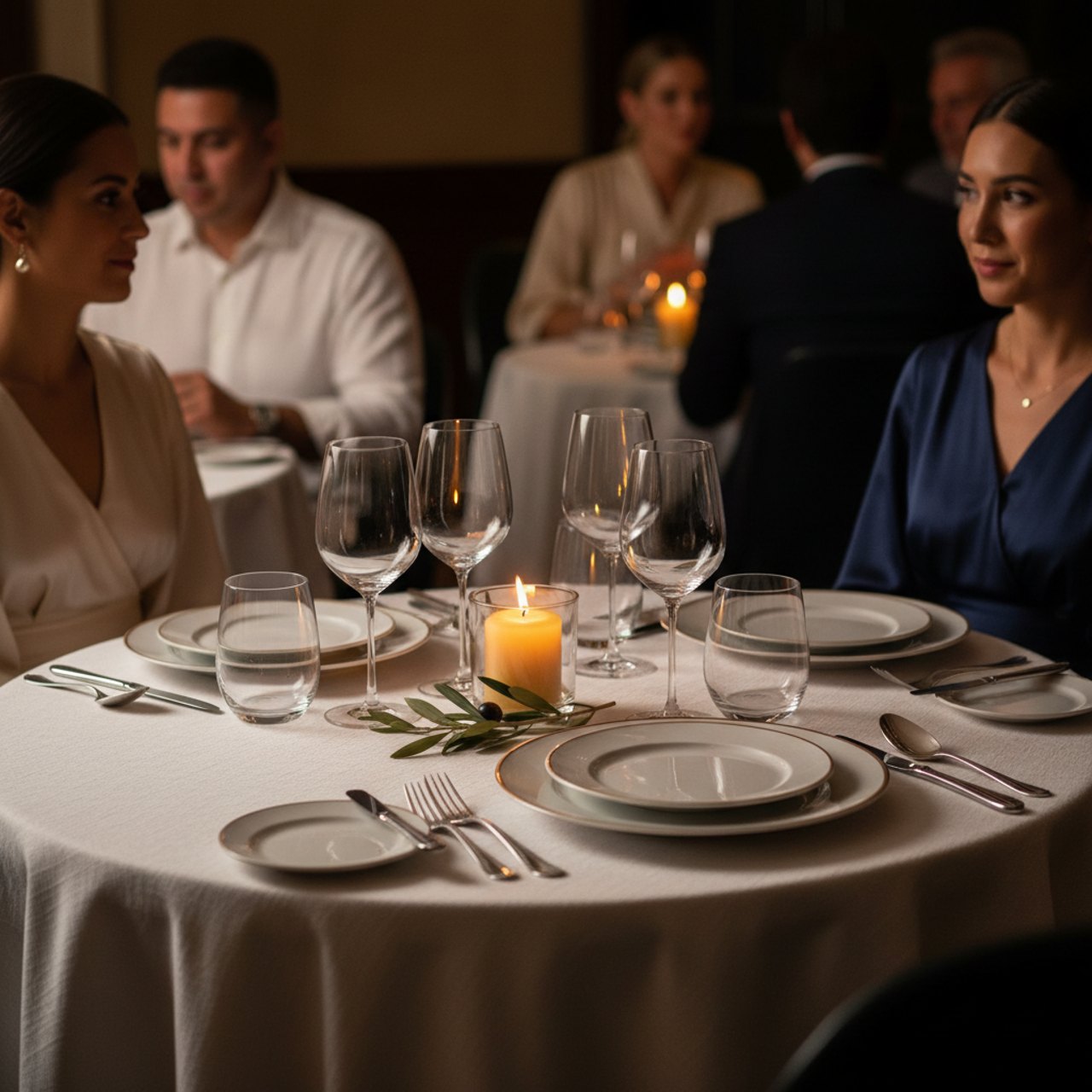 Liebevoll gedeckter Tisch im Restaurant