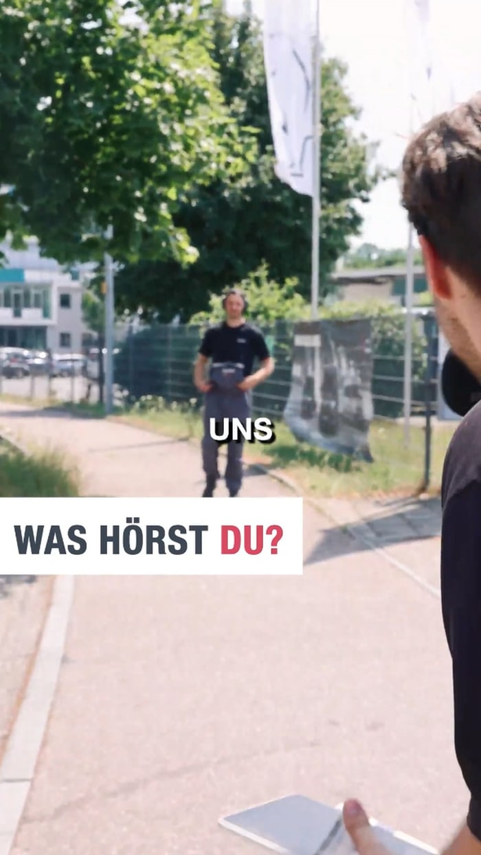 Standbild aus dem Kampagnenvideo und der Bewerbungsfunnel von Bosch auf Smartphones