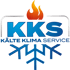 KKS Kälte Klima Service Logo mit Flamme und Schneeflocke.