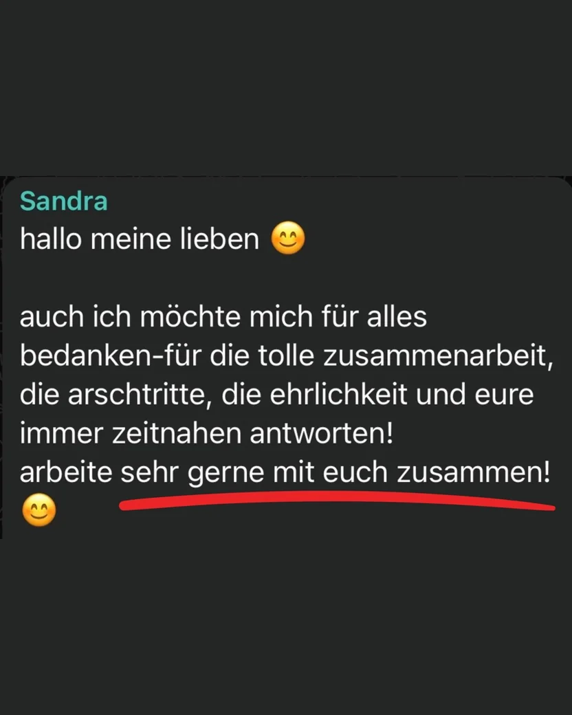 Kundinnen-Nachricht