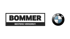 Bommer Logo mit dem Text "BESTENS VERSORGT." neben dem BMW-Logo.