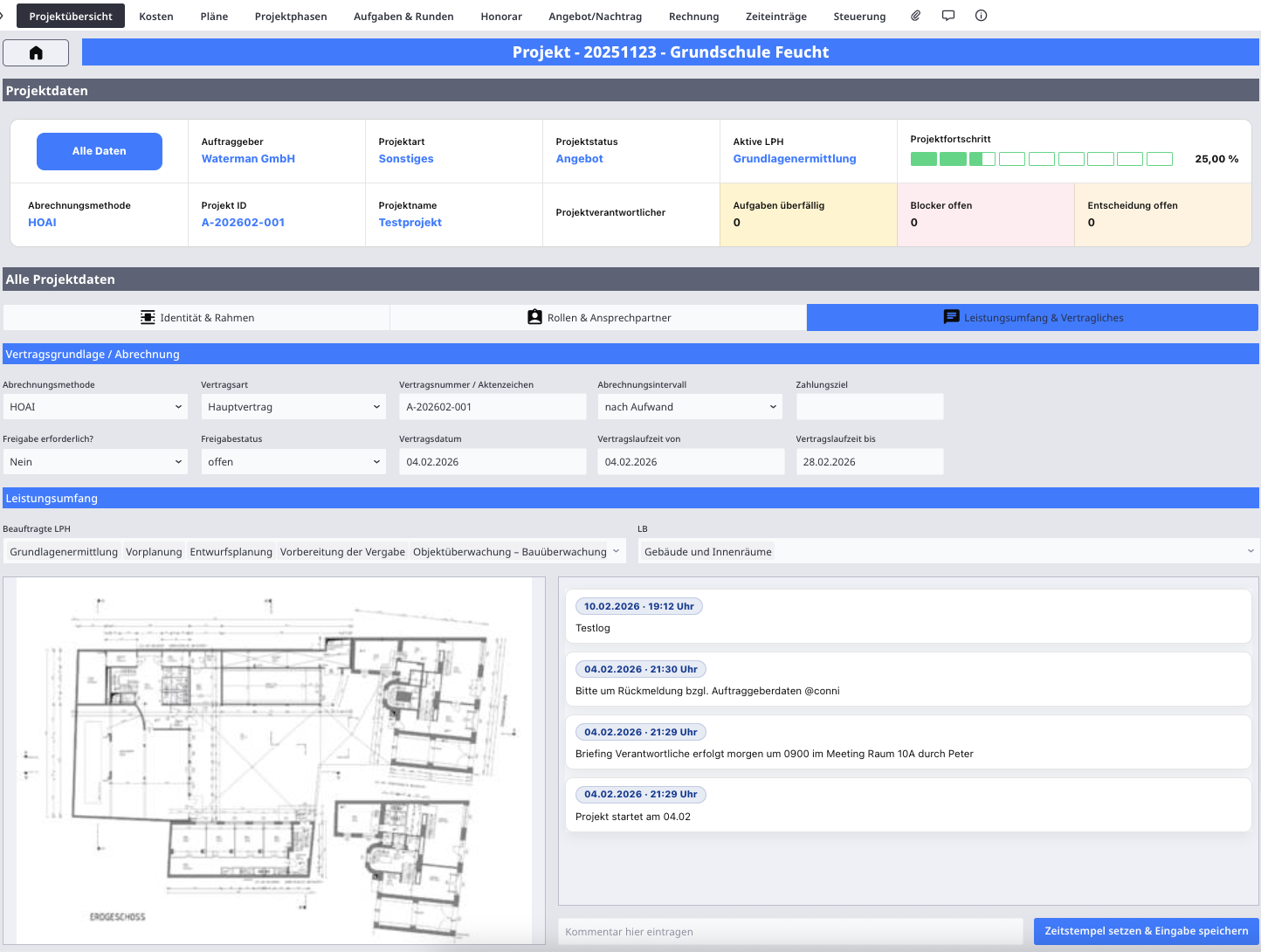 Stammdaten & CRM – Projektübersicht