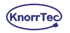KnorrTec-Logo in Dunkelblau, umgeben von einer ovalen, geschwungenen Linie mit Pfeil am Ende.