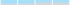 Vier horizontale Reihen mit abgerundeten Balken, wobei die oberen zwei Reihen blau und die unteren zwei grau gefärbt sind.