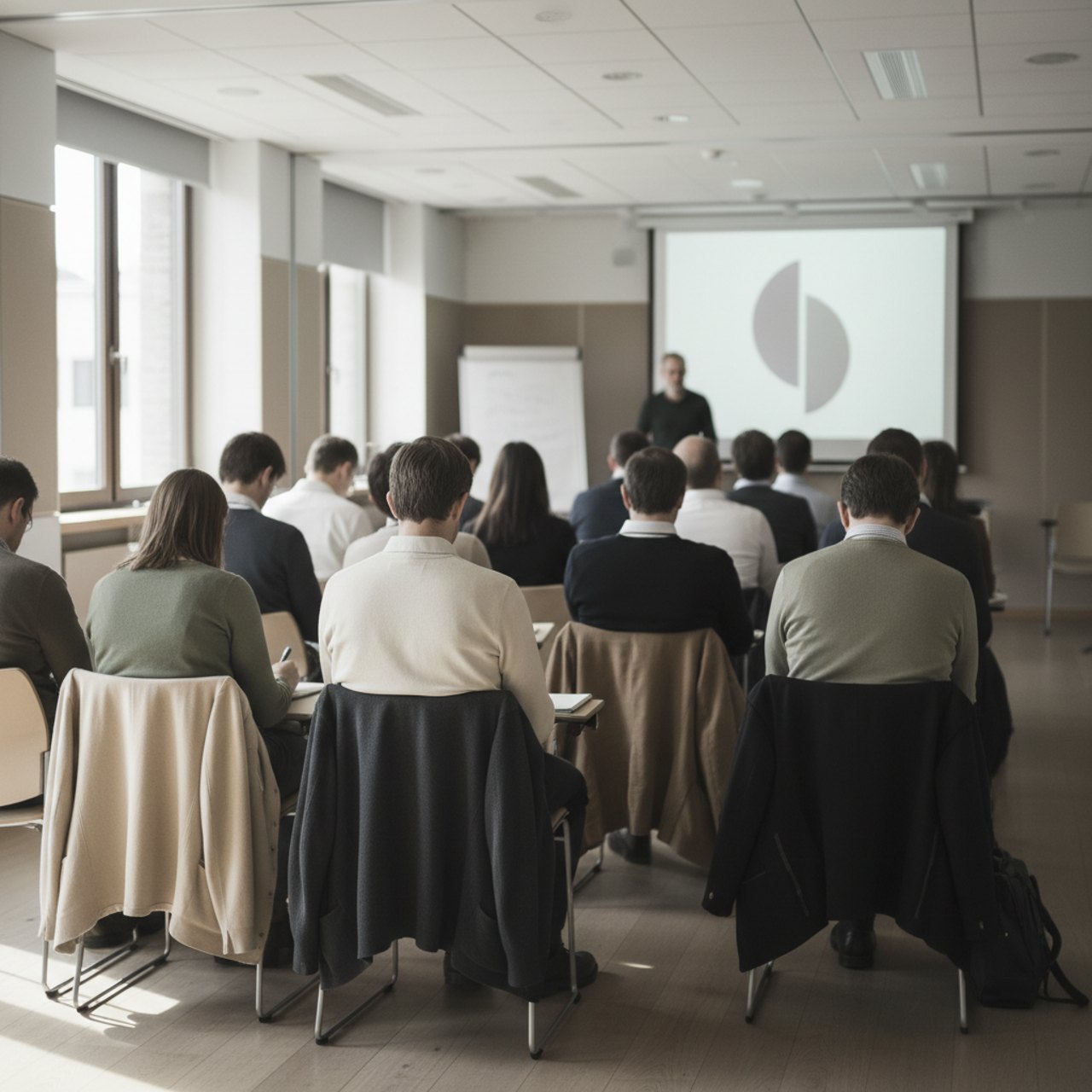 Seminarsaal während eines Vortrags