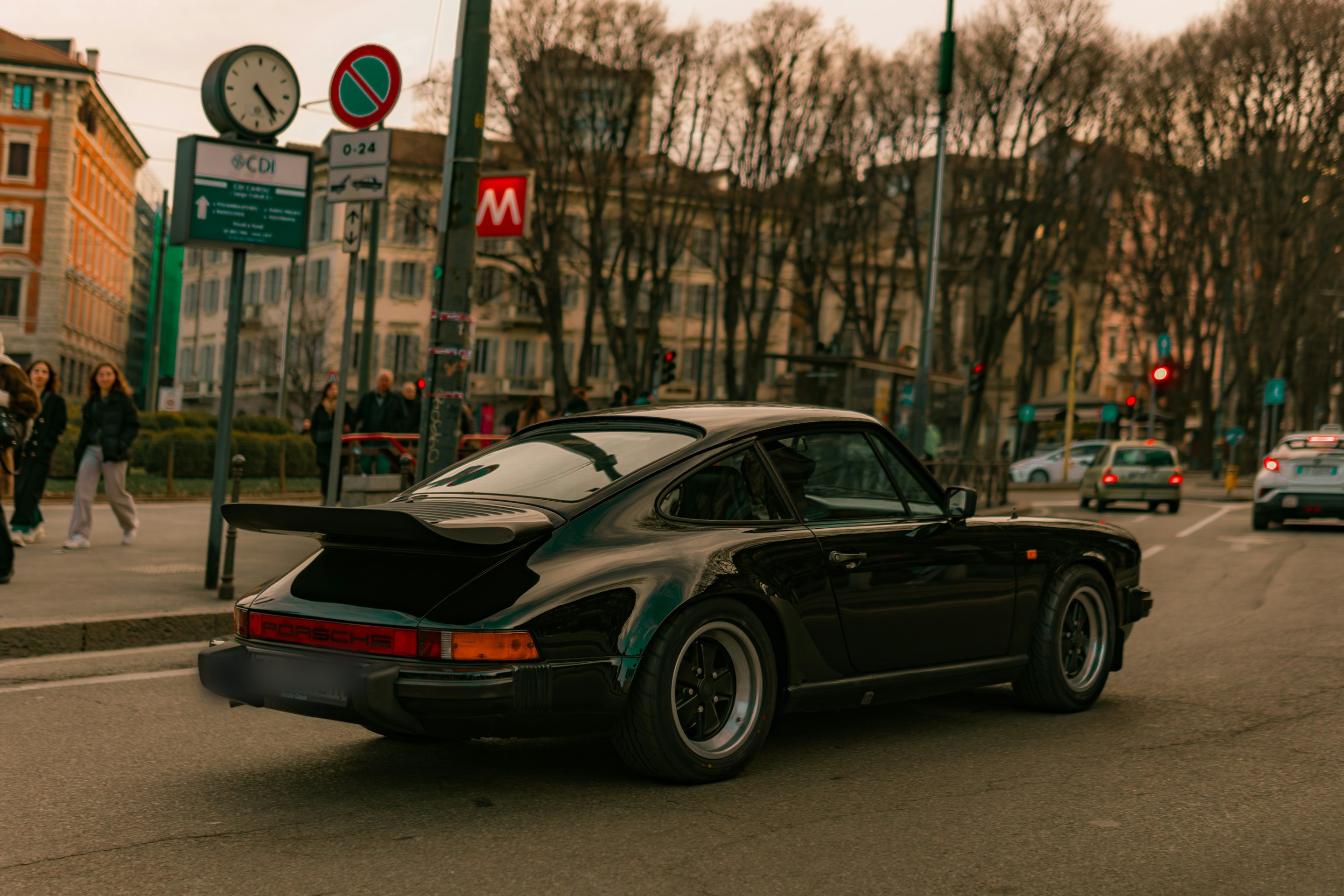Klassischer Porsche 911 in der Stadt
