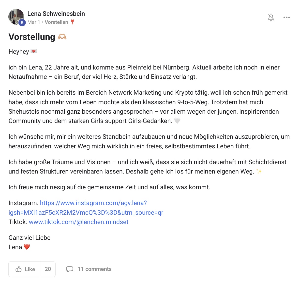 Lena Vorstellung