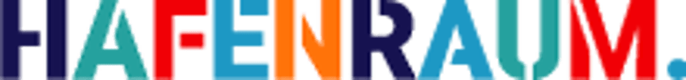 Buntes Logo mit dem Text "HAFENRAUM" in Großbuchstaben.