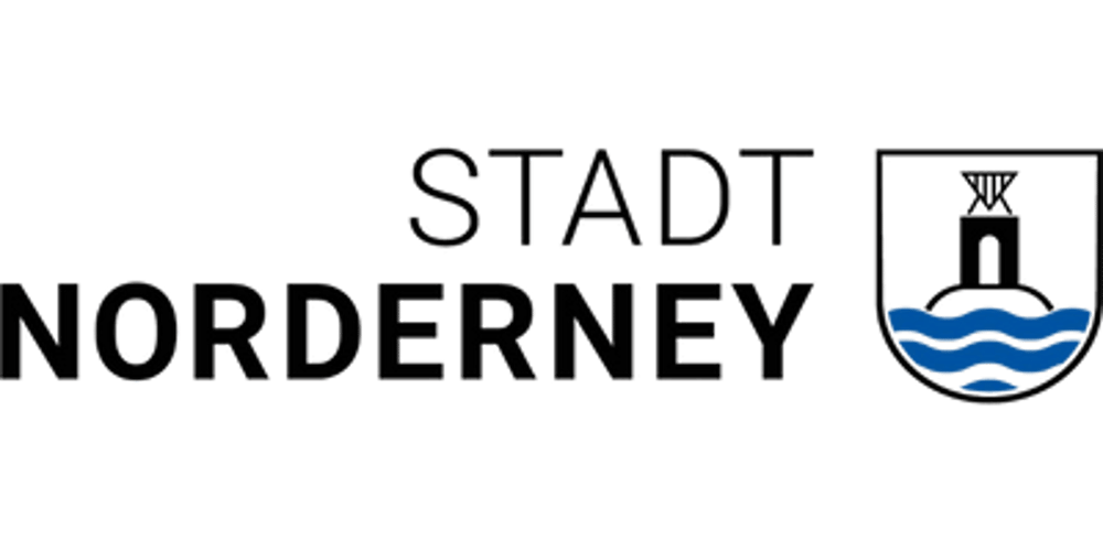 Logo der Stadt Norderney mit Stadtwappen.