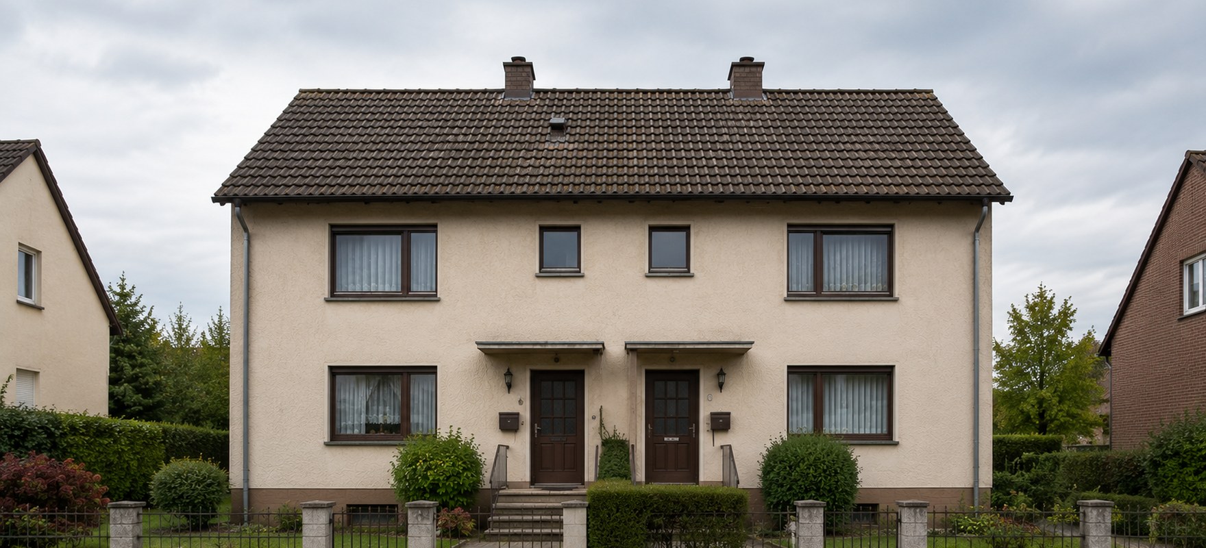 Zweifamilienhaus mit zwei getrennten Hauseingängen