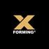 Goldenes X und das Wort "FORMING®" auf schwarzem Hintergrund.