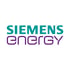 Siemens Energy Logo mit grünem „Siemens“ und lila „Energy“ auf weißem Hintergrund.